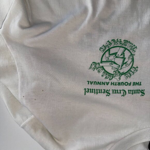 Vintage 1986 Santa Cruz Sentinel Tin Man Triathlon Long Sleeve Shirt Size Large - Picture 6 of 11